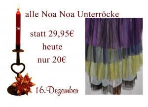 Am Donnerstag den 16.12.2010 kosten alle Unterröcke nur 20 Euro statt 29,95 Euro.