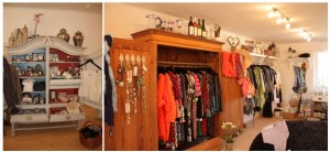 Antike Möbel mit inspirierendem Inhalt Accessoires und Schmuck von Lisbeth Dahl sowie Kleidern von Margot, Staff usw. inspirieren uns.