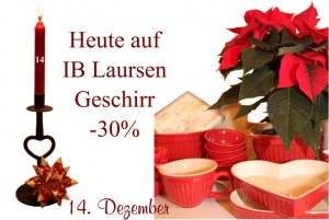 Julekalender - 14. Dezember - Geschirr von Ib-Laursen Am Mittwoch gibt es 30% auf alle Tassen, Becher, Schalen, Schüsseln oder Kuchenformen von Ib-Laursen.