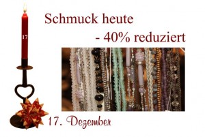 Julekalender - 17. Dezember - Schmuck (Noa-Noa, Sence, Lisbeth-Dahl) reduziert Schmuck von Noa-Noa, Sence und Lisbeth-Dahl sind am Sonnabend den 17.12.2011 um 40% reduziert.
