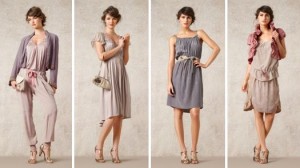 Im Thema "Occasion" aus der Sommerkollektion 2012 von Noa-Noa gibt es bspw. ein Seidenprogramm bestehend aus einem Kleid, einer Hose, einem Rock und einem Oberteil.