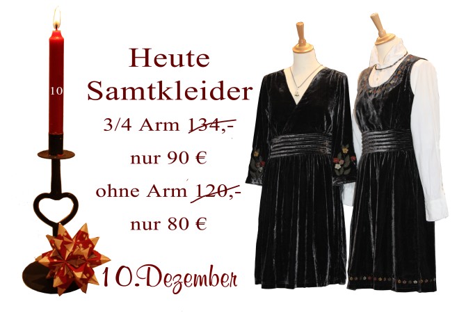 Samtkleider Naranja und Natali von Container Am 10.12.2012 gibt es das 3/4-Arm Kleid Naranja (3-2211) für nur 90€ statt 134€ und das ärmellose Kleid Natalie (3-2212) für nur 80€ statt 120€.