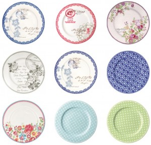 Teller von Greengate... 1. Reihe: STWdinfay0106, STWdinfay1006, STWplacor7406; 2. Reihe: STWplador0106, STWplafay0106, STWplafay2506; 3. Reihe: STWplamag0106, STWplaspo2906, STWplaspo3506