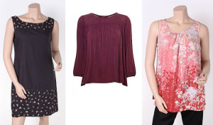 By Ti-Mo: Blumenkleid, Cupro-Bluse und Kimono-Top