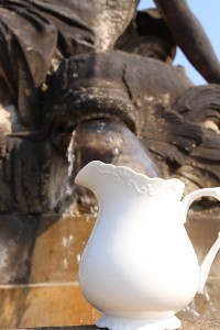 Edle Porzellan-Kanne von Chic-Antique